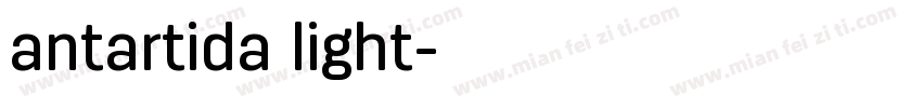 antartida light字体转换